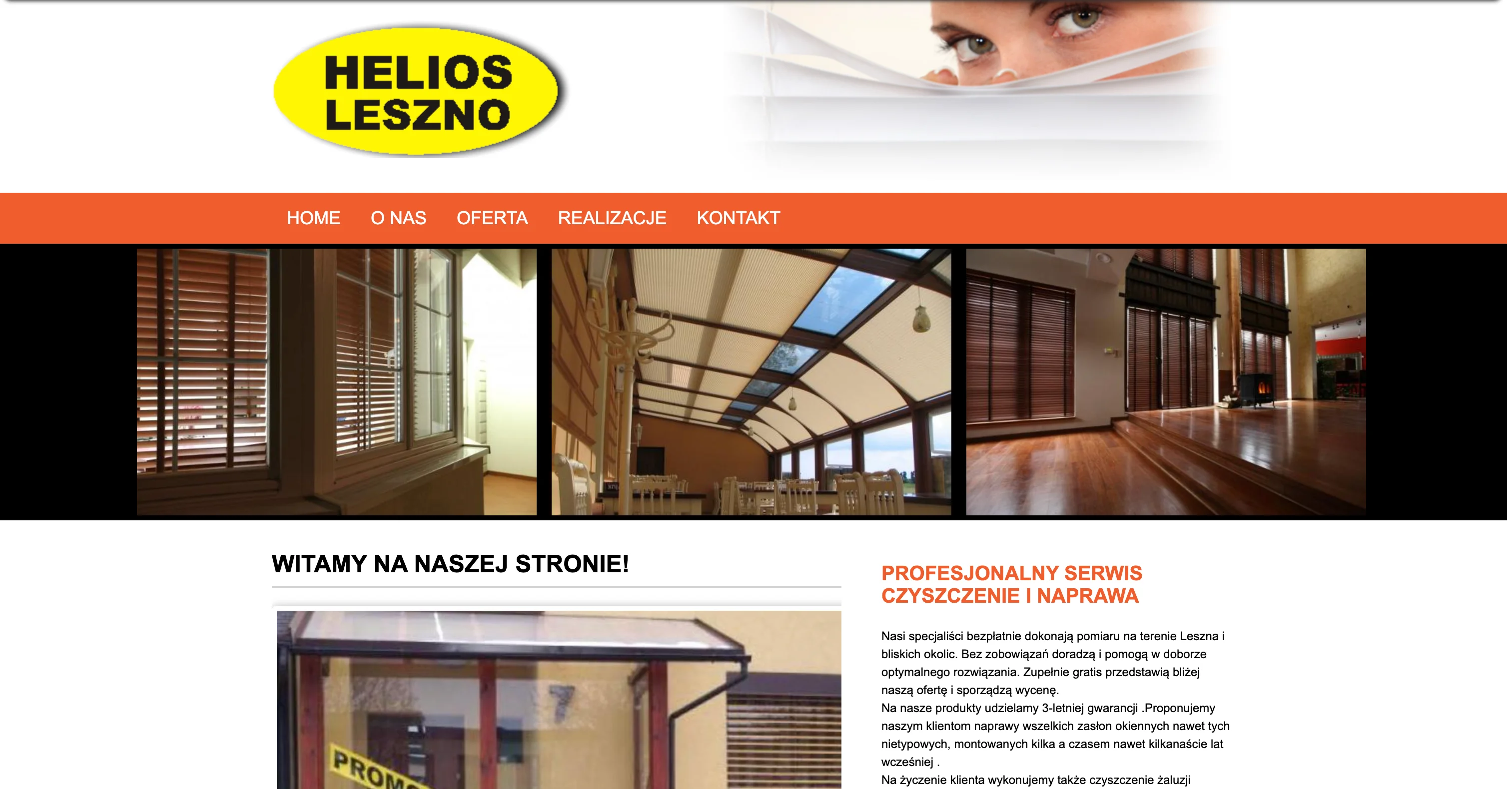 Helios Leszno — strona przed realizacją